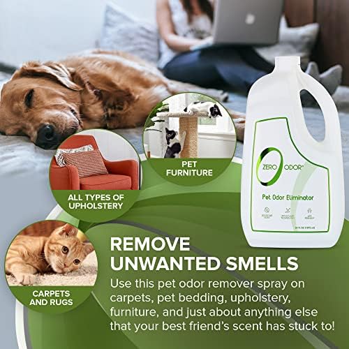 Zero Odor Pet Odor Eliminator Refill for Dog & Cat Urine, Carpet Deodorizer - Image 3