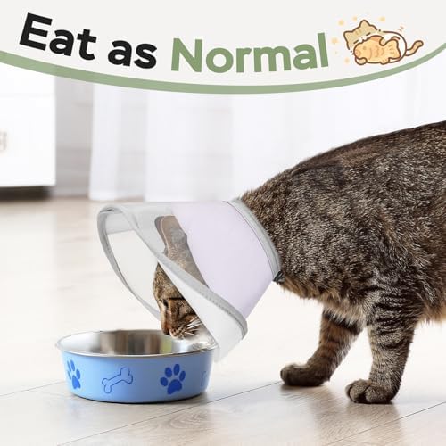Cat Cone Collar Soft: Comfortable Waterproof Mesh Recovery Cone After Surgery to Stop Licking and Scratch, Alternative to Plastic Elizabeth Head/Neck Cone - Image 2