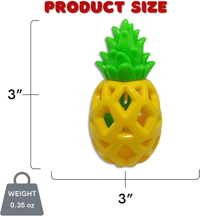 Steel Dog Treaters Pineapple, Dog Toy for Boredom and Stimulation, Treat Dispensing, Interactive Dog Puzzle Toys for Small, Medium, Large Breed