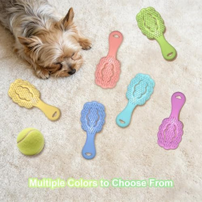 Cloud Shape Small Dog Grooming Brush, Soft Puppy Brush (Green) - Image 4