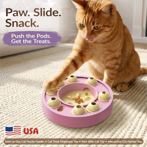 KADTC Cat Puzzle Toy, Slow Feeder, Interactive Enrichment for Indoor Cats - Image 2