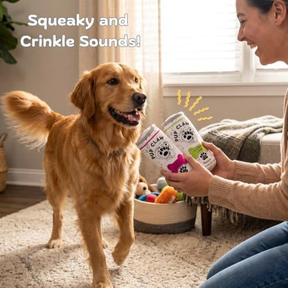 Nestpark Pup Claw Dog Toys - Funny Cute Plush Dog Toys with Squeaker and Crinkle - Parody Dog Toy (2 Pack) (Original Pack) - Image 3