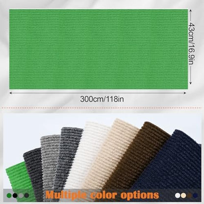 Cat Scratch Furniture Protector - 118" x 17" Trimmable Self-Adhesive Cats Claws Scratch Pads, DIY Cat Climbing Couch Protector for Scratch Post Cat Tree Replacement Indoor (Green) - Image 2