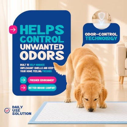 Loofy Pee Pads for Dogs, Training Pads for Dogs, Dog Training Pads, Large 24x24, 50 Count, Leak-Proof, Quick-Dry, Super Absorbent Puppy Potty Pads - Image 4