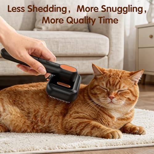 Steam Cat Brush for Shedding, Self-Cleaning Deshedding Grooming Comb - Image 6