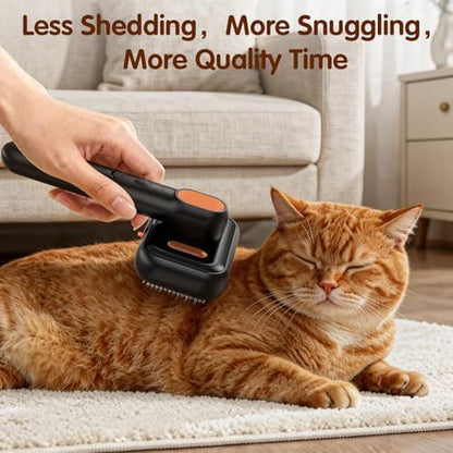 Steam Cat Brush for Shedding, Self-Cleaning Deshedding Grooming Comb - Image 6