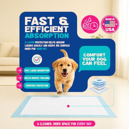 Loofy Pee Pads for Dogs, Training Pads for Dogs, Dog Training Pads, Large 24x24, 50 Count, Leak-Proof, Quick-Dry, Super Absorbent Puppy Potty Pads - Image 2