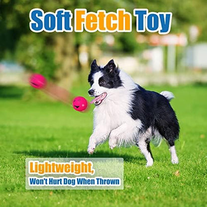 HOLYSTEED Squeaky Dog Toys for Medium Dogs, Round Latex Squeaky Balls 2.3" - Image 4