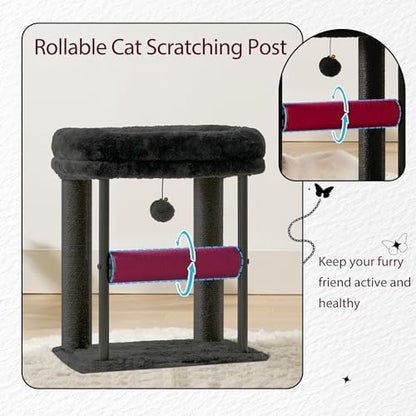 Hey-brother Cat Tree, Sturdy Tower with Sisal-Wrapped Columns, MPJ010SBR - Image 7