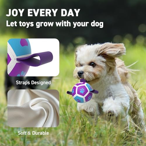 QDAN Small Dog Toys, Puppy Balls, Dog Balls with Straps for Small Breed - Image 4