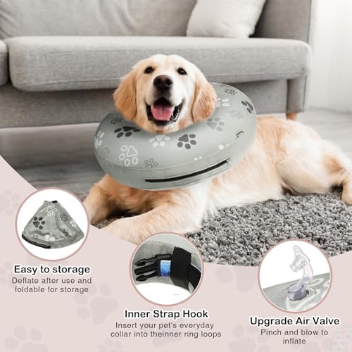SCENEREAL Dog Cone Alternative After Surgery Donut Collar Soft - Image 3