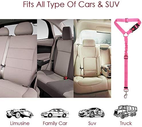 Lukovee Dog Car Seat Belt, 2 Pack, Headrest Restraint - Image 4