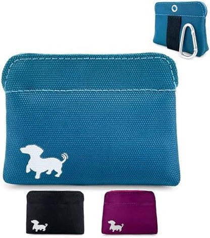 Pocket Sized Dog Treat Pouch - Treat Pouches for Pet Training - Dog Treat Pouch with Magnetic Closure - Dog Walking Treat Bag for Dog Training - Turquoise by Swaggly