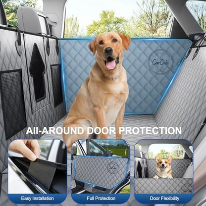 Dog Car Seat Cover for Back Seat - Waterproof Pet Hammock with Embedded Insert Door Protectors (Large for Full-Size Trucks, Large SUvs) - Image 2