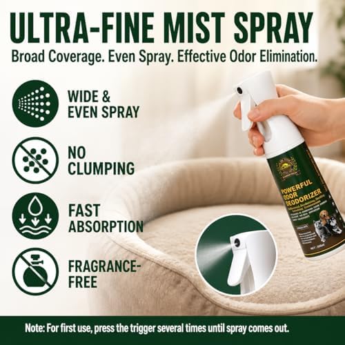Cleeze Pet Odor Eliminator Spray for Strong Odor, Dog Deodorizing Spray for Dogs and Cats, Pet Deodorizer, Pet Odor Spray for Urine, Carpet, Furniture, Fabric, Safe for Pets, Natural Ingredients, 10oz - Image 4
