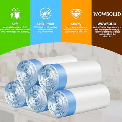 80 Count Automatic Litter Box Bags, Cat Litter Box Robot 4/5 Waste Bags - Image 6