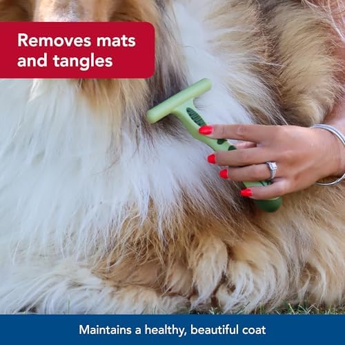 Coastal Pet Safari Double Row Undercoat Rake - Gentle Dematting and Deshedding Grooming Comb for Dogs - Image 4