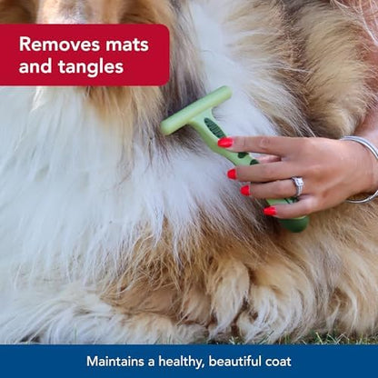 Coastal Pet Safari Double Row Undercoat Rake - Gentle Dematting and Deshedding Grooming Comb for Dogs - Image 4