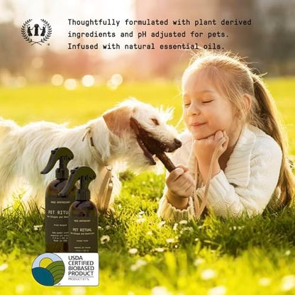 Muse Apothecary Pet Ritual Pet Cologne Spray for Dogs - Dog Perfume Spray Long Lasting After Bath - Pet Perfume for Dogs - Essential Oils Infused - 8oz, Fresh Bouquet - Image 3