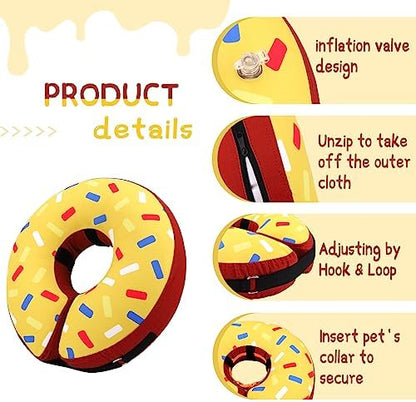 Supet Inflatable Dog Cone Collar for Small Dogs Puppies Cats, Soft Dog Cone Alternative After Surgery for Puppies Cats to Stop Licking - Image 6