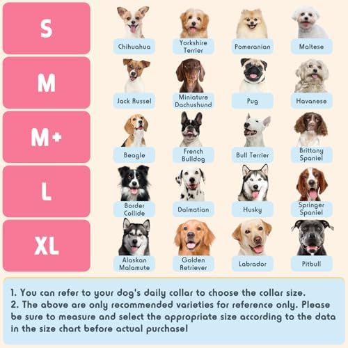 Inflatable Dog Pillow Cone Collar After Surgery, Donut Soft Neck Cone for Golden Retriever & German Shepherd Extra Large Dogs, etc, Recovery E Collar to Stop Licking Pink - Image 3
