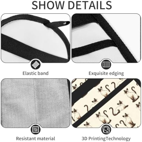 Cute Siamese Cat Kitten Anime Cream Pet Hair Removal Glove For Cats Dogs - Image 5