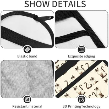 Cute Siamese Cat Kitten Anime Cream Pet Hair Removal Glove For Cats Dogs - Image 5