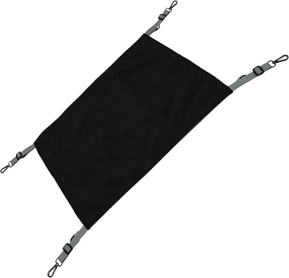 VICASKY Cat Hanging Bed Waterproof Nylon Double-Sided Thickened Pet Hammock Black Four Seasons Hanging Nest for Indoor Outdoor Cats