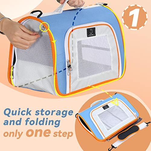 A 4 Pet Cat Carrier, Airline Approved, EVA Soft-Sided, Anti-Collapse - Image 6