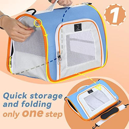 A 4 Pet Cat Carrier, Airline Approved, EVA Soft-Sided, Anti-Collapse - Image 6