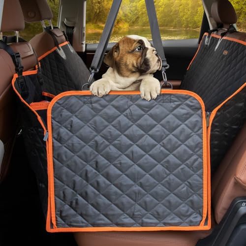 Dog Car Seat Covers 100% Waterproof, Dog Seat Cover with Side Flaps from Scratching, Pet Seat Cover for Back Seat of Car/SUV/Truck Machine Washable… - Image 2