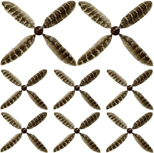 8 Pcs Cat Feather Propeller Toys Refills Replacement Propeller Interactive Cat Toy Refills Kittens Toy Feather Replacement Wand Teasers Attachments for Kittens Wand(Cute) by Relaxgiant