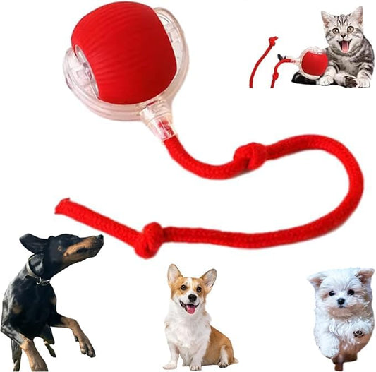 Valentines Day Gifts 2025 New Electric Dog Ball Toy,Electric Ball Dog Toy for Cat,360° Smart Automatic Interactive Rolling Dog Ball, Smart Interactive Pet Toy Ball,Automatic Dog Toy