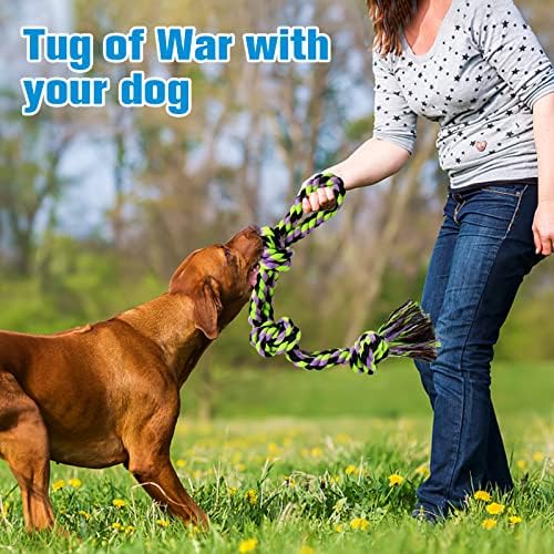 UPSKY Dog Rope Toys 2 Nearly Indestructible Dog Toys, Dog Toy for Medium to Large Breed, Dental Cleaning Chew Toys, Dog Tug Toy for Boredom, Dog Teething Toys, Dog Rope Toy for Aggressive Chewers - Image 6
