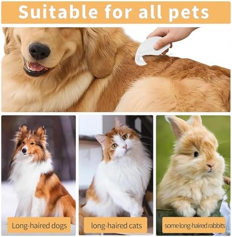 5pcs Pet Knot Opener Knotting Comb Removal Dematting Hair Flea Brush Shedding Tool Matted Fur Tick De Remover Matting Grooming Supplies for Indoor Medium Long Haired Cats Dogs Tangled - Image 6