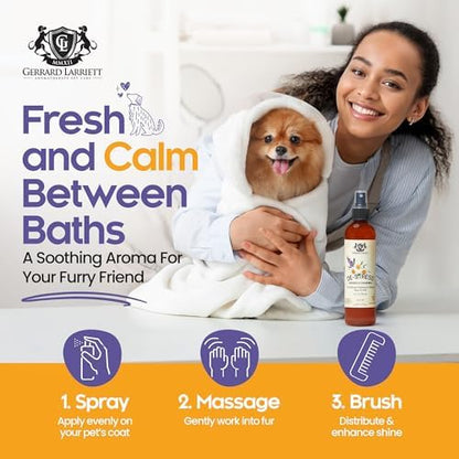 Dog Perfume Spray Long Lasting Chamomile & Lavender 8 Fl Oz, Dog Cologne Spray Long Lasting for Groomers, Calming Deodorizer Perfume for Dogs, Pet Puppy Deodorizing Fragrance by Gerrard Larriett - Image 4
