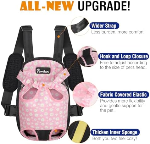 Pawaboo Pet Front Carrier Backpack for Small Medium Dogs - Image 4