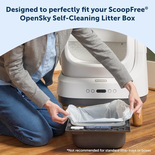 PetSafe Waste Bin Liners – Drawstring Liners for ScoopFree OpenSky Litter Box – Easy Cleanup, 15 Count - Image 5