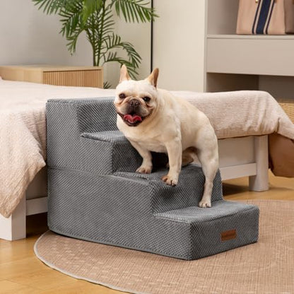 Aodisman Dog Steps for Bed & Couch,18.5" H 4-Step Pet Stairs for Small Dogs - Image 4