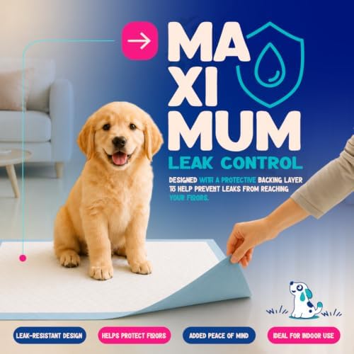 Loofy Pee Pads for Dogs, Training Pads for Dogs, Dog Training Pads, Large 24x24, 50 Count, Leak-Proof, Quick-Dry, Super Absorbent Puppy Potty Pads - Image 3
