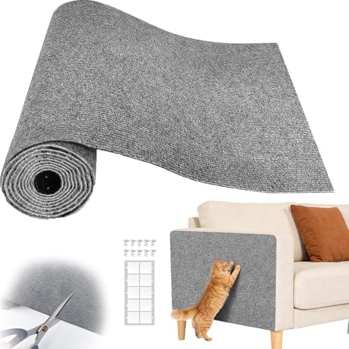 Cat Scratch Couch Furniture Protector Pad from Cat Claws, Grey, 39.3x15.8In by SREBAY