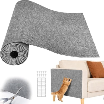 Cat Scratch Couch Furniture Protector Pad from Cat Claws, Grey, 39.3x15.8In by SREBAY