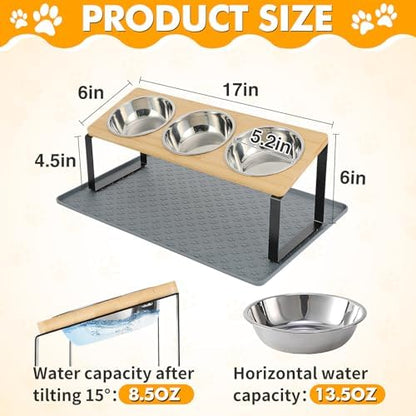 15° Tilted Elevated Cat Bowls, Anti-Vomiting for Indoor Cats Small Pets - Image 6