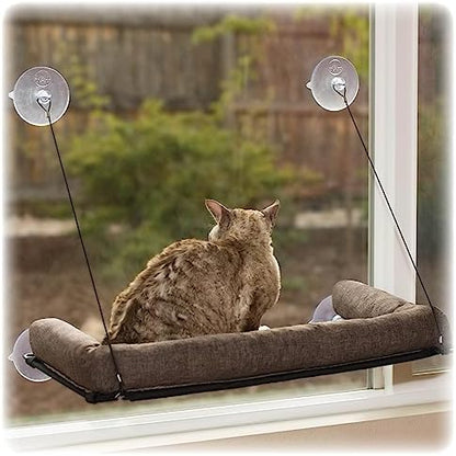 K&H Cat Window Perch, EZ Mount Bolster - Fits 27in Wx23in H Glass Spaces by KHPetProducts