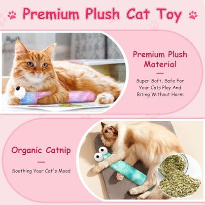 Cat Toys Pillows, 3 Pack Cat Kicker Toy for Kittens and Adult Cats - Image 2