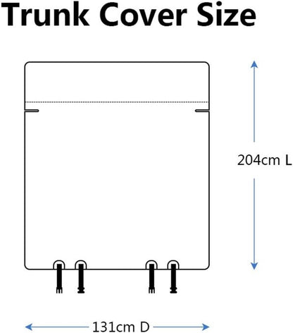 J&C Trunk Dog Cover Car Trunk Cover Heavy Duty Dog Trunk Cover Pet Cargo Liner SUV Trunk Cover for Dogs Waterproof Pet Cargo Liner for SUV Dog Trunk Cover for SUV Dog Car Seat Cover for Back Seat