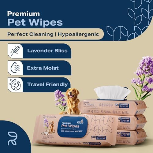 Dog Wipes for Paws and Butt (400 Ct) Plant Based Pet Wipes for Dogs & Cats - Image 2
