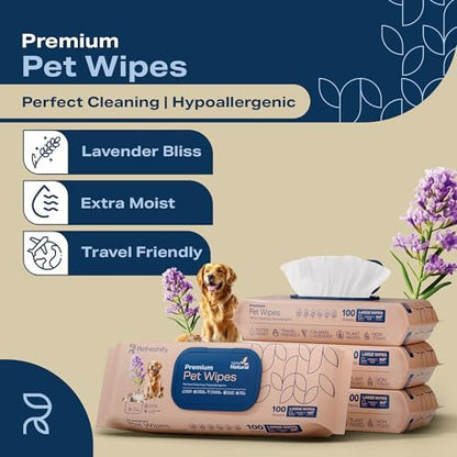 Dog Wipes for Paws and Butt (400 Ct) Plant Based Pet Wipes for Dogs & Cats - Image 2