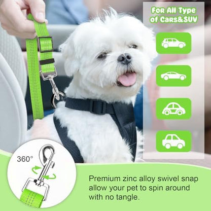 BWOGUE Dog Seat Belt for Car, Reflective Headrest Restraint Bungee Lead - Image 5