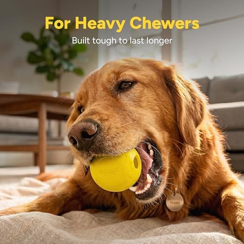GoSports Pets Solid Rubber Dog Balls - Heavy Duty for Aggressive Chewers - 3 Pack, 2.5 Inch - Image 2